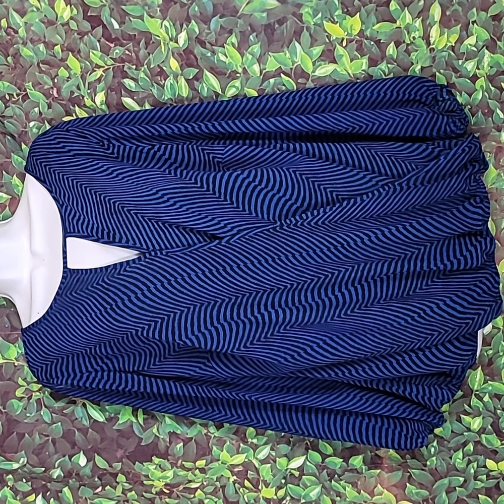 Blue and Black Vince Camuto Blouse